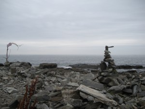 Cairns on Peaks Island