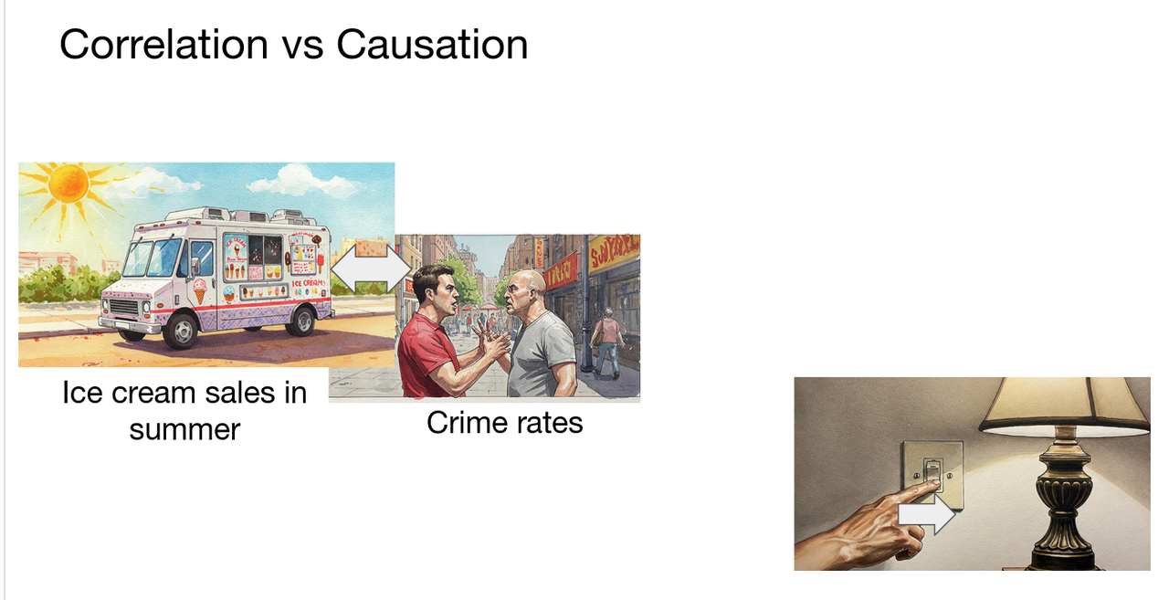 Correlation vs causation