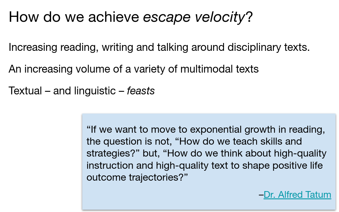 Achieving escape velocity
